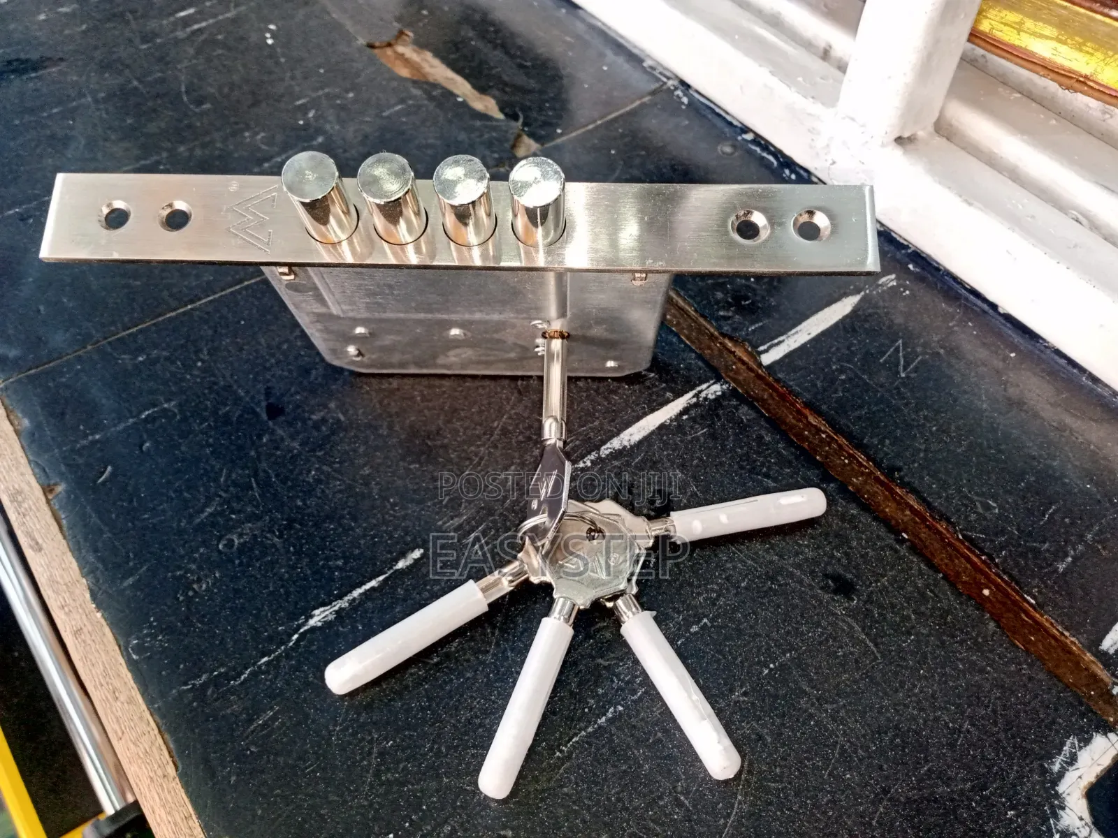 Heavy Duty-Steel Door Deadlock,4 Lock Bolt 5 Keys