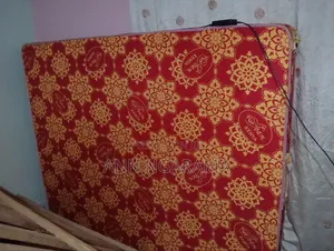 5 by 6 Wooden Bed and Tuffoam Heavy Duty Mattress