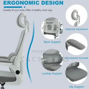 White Swivel Desk Chair