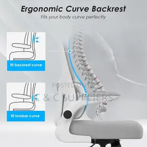 White Swivel Desk Chair