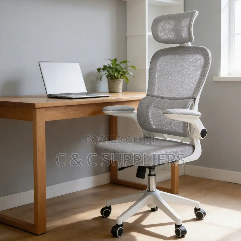 White Swivel Desk Chair