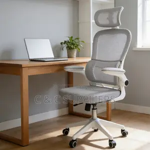 White Swivel Desk Chair