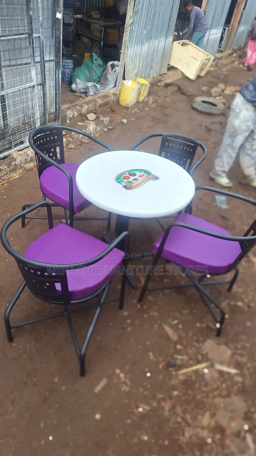 Grey Restaurant Seats Set