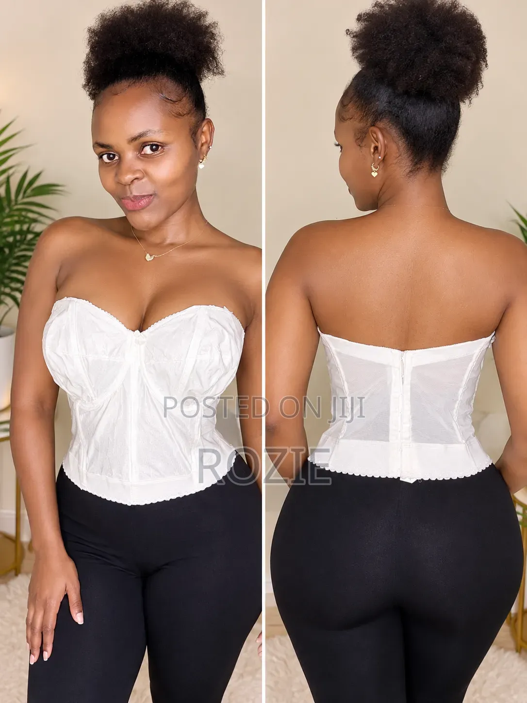 Women's White Corset Top – Stylish Bustier Fashion Top