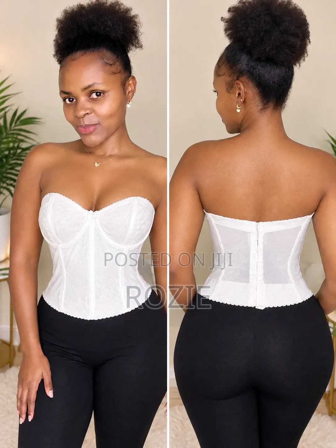 Women's White Corset Top – Stylish Bustier Fashion Top