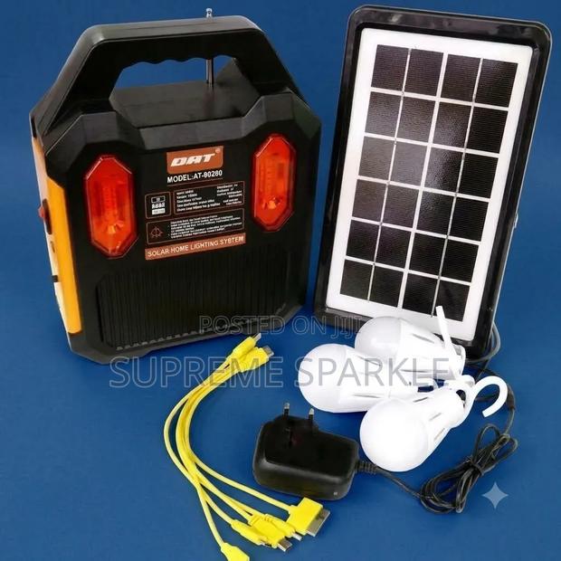 DAT 9028 Solar Lighting System Panel 3 LED Bulbs - main view