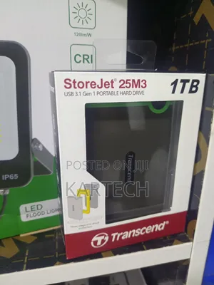 Transcend 1TB 5400RPM Portable External Hard Drive