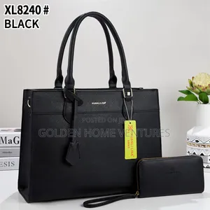 Large Women Leather Laptop Tote Bag Set Matching Wallet