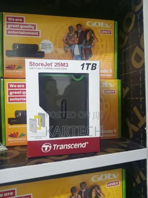 Transcend 1TB Portable External HDD – High-Speed USB