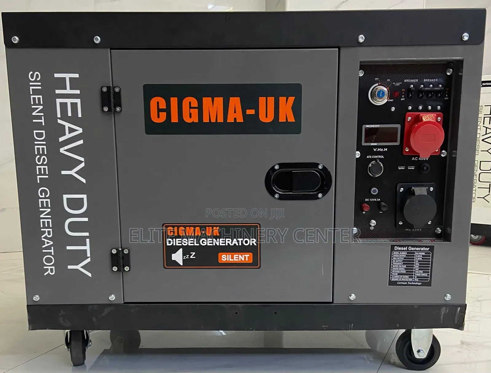 Cigma-Uk Heavy Duty Silent Diesel Generator 15KVA