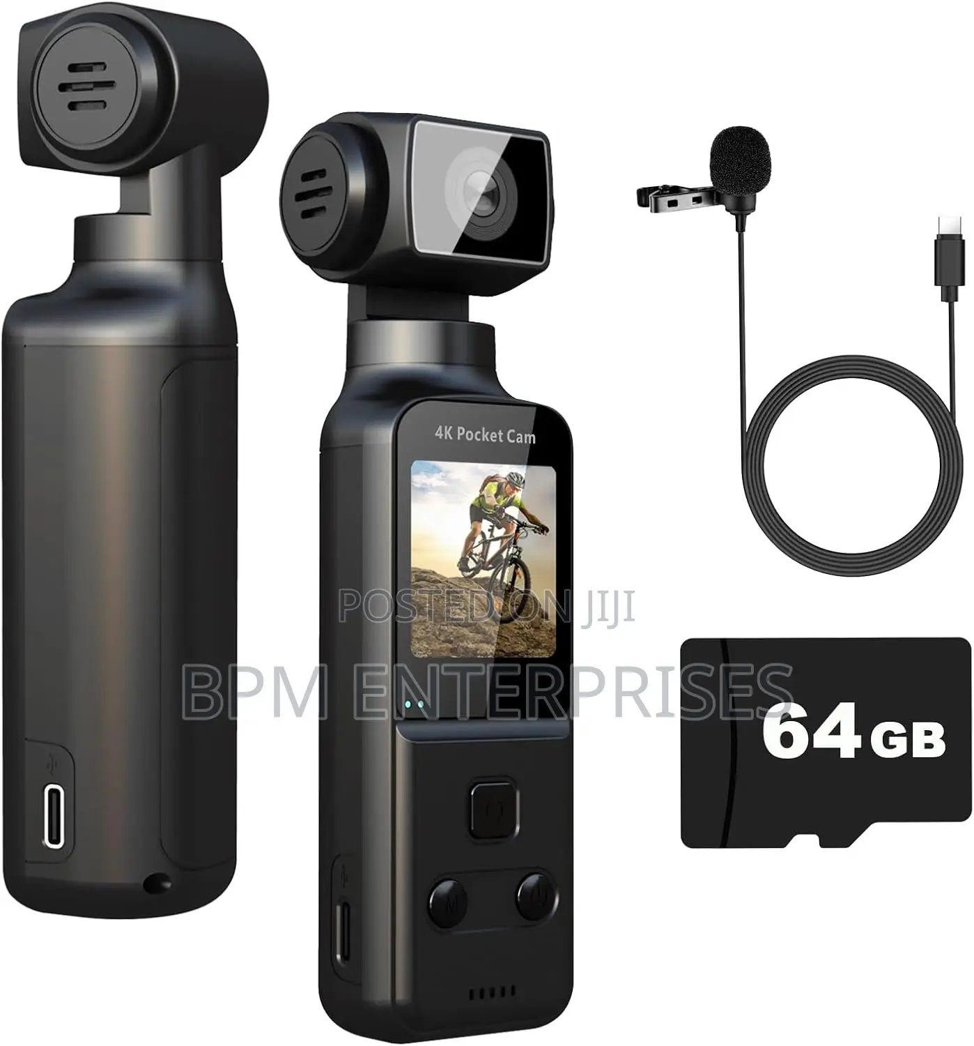 360* Degrees Body Camera Audio Mini Vlog Cam Rotating Camera