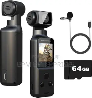 360* Degrees Body Camera Audio Mini Vlog Cam Rotating Camera