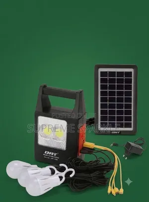 Solar Lighting System DAT AT-168 3Bulbs Panel Phone Charging Kit
