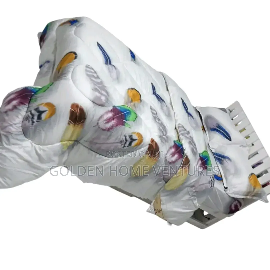 4 PCS Warm Border Binding Duvet Set 6x7 Ft Bed Sheet Cases