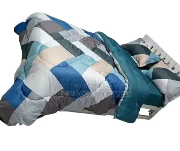 4 PCS Warm Border Binding Duvet Set 6x7 Ft Bed Sheet Cases