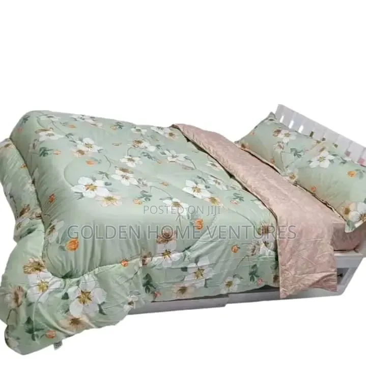 4 PCS Warm Border Binding Duvet Set 6x7 Ft Bed Sheet Cases