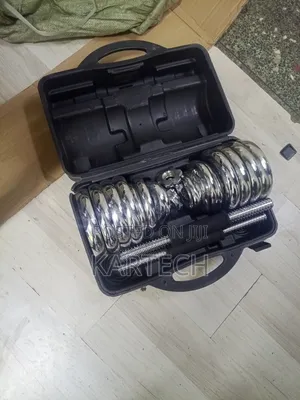 30kg Adjustable Chrome-Plated Dumbbell Weight Set