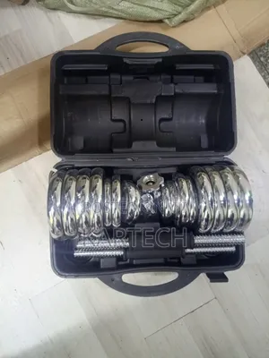 30KG Chrome-Plated Adjustable Dumbbells With Weight Plates