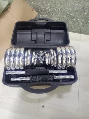 30KG Fitness Adjustable Dumbbell Set – Chrome Finish
