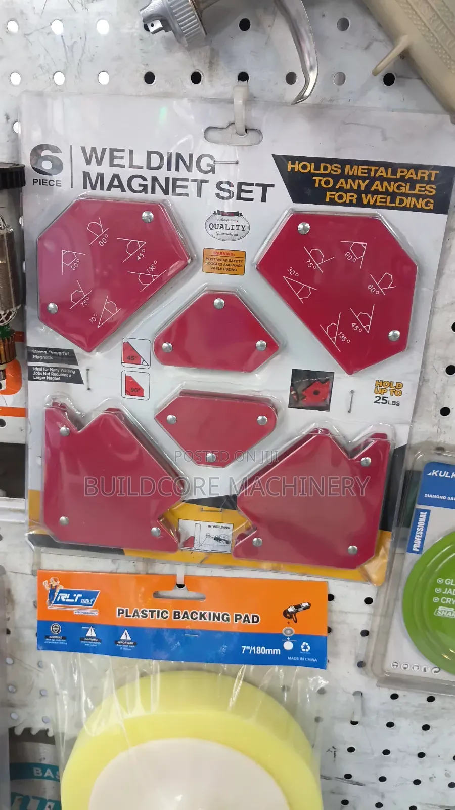 6 Piece Welding Magnet Set