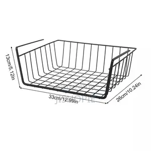 Under Shelf Hanging Wire Basket Mesh Cabinet Organizer
