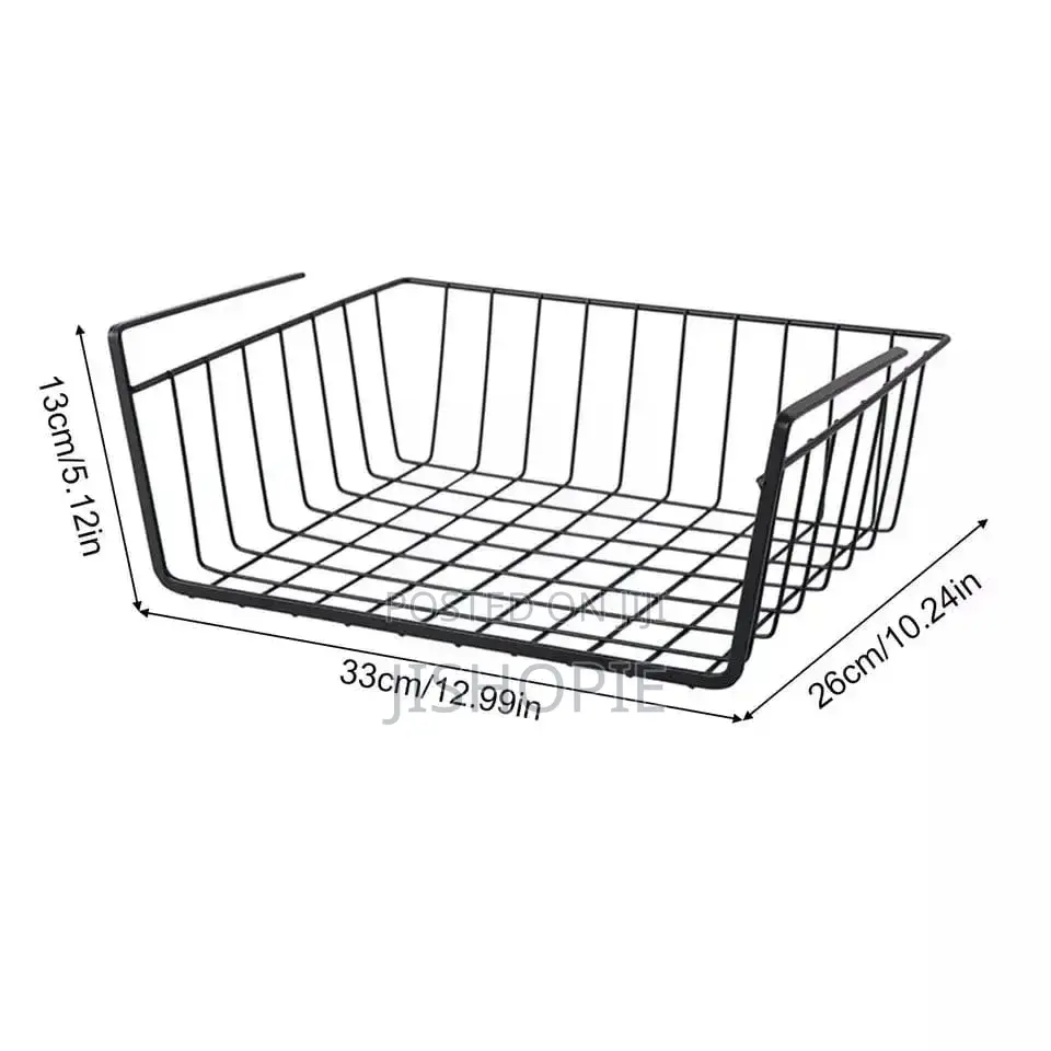 Under Shelf Hanging Wire Basket Mesh Cabinet Organizer