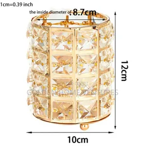Sparkling Golden Cylinder Makeup Brush Holder Organizer