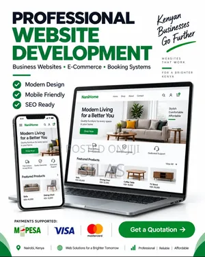 Professional Website Designer | E-Commerce, M-Pesa Booking Systems