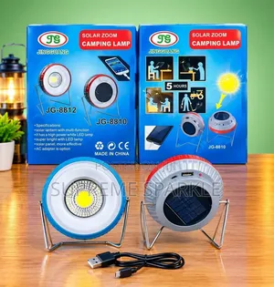 Solar Rechargeable Outdoor Camping LED Lantern Lamp