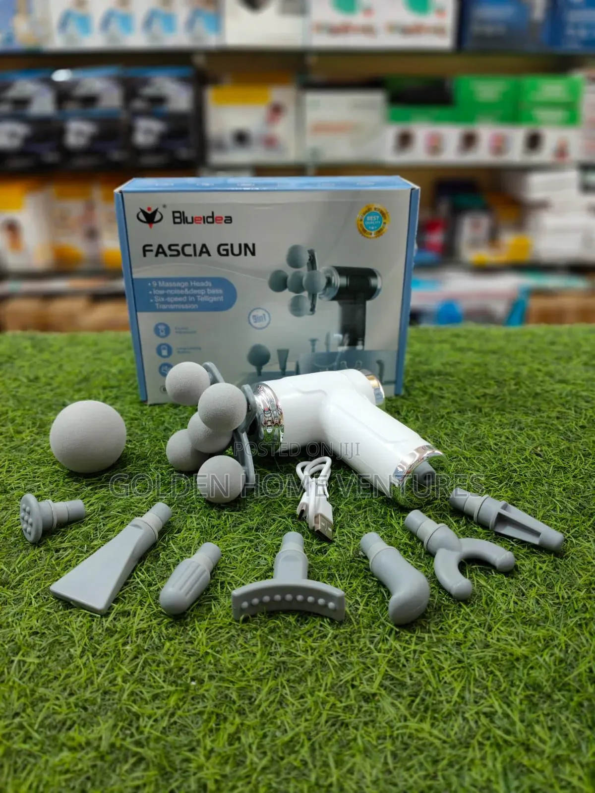 JY-680 8-Head Multi-Functional Deep Tissue Massage Gun