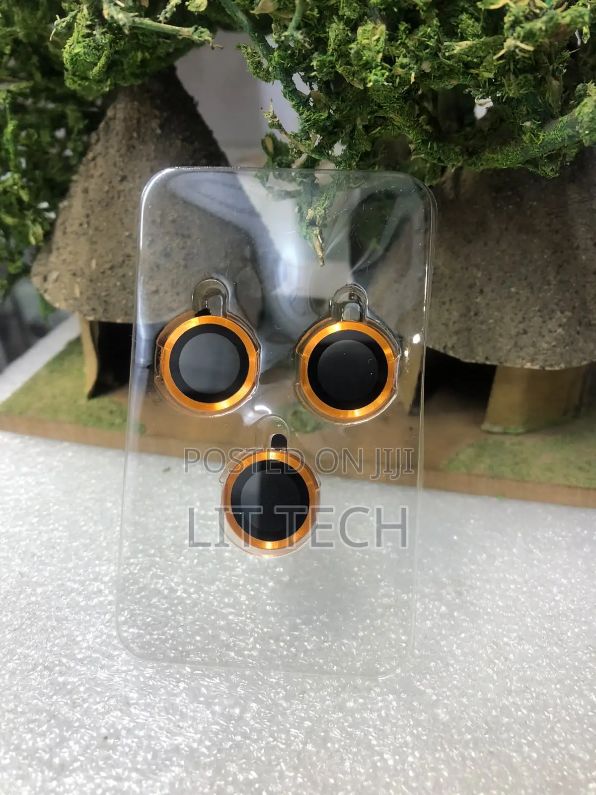 iPhone 17 Pro Max Lens Protector - Orange / Desert Titanium - Premium