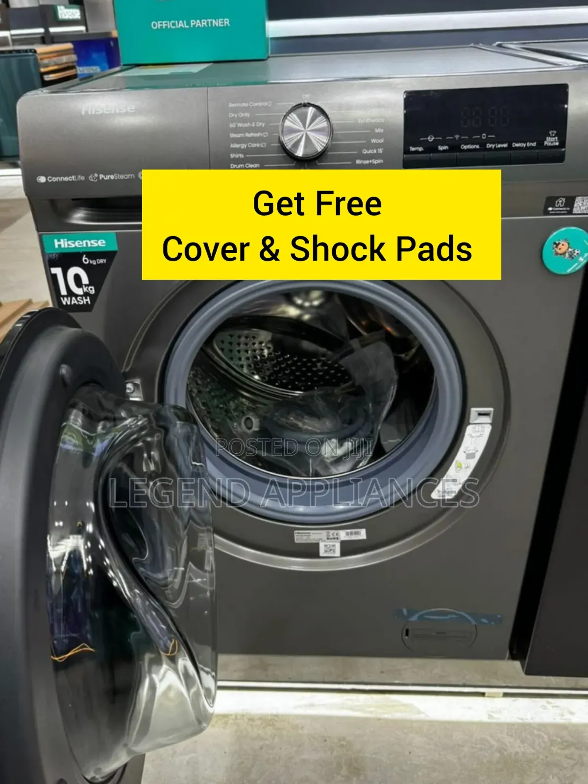 Hisense 10.5/6kg Front Load Washer Dryer Combo