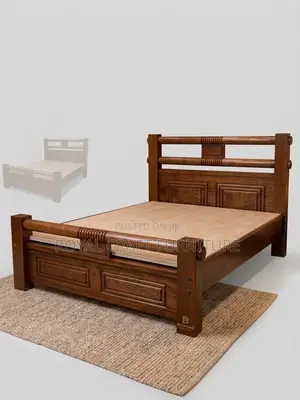 Palatial Luxury 5x6 Mahogany Bed Frame – Executive Suite