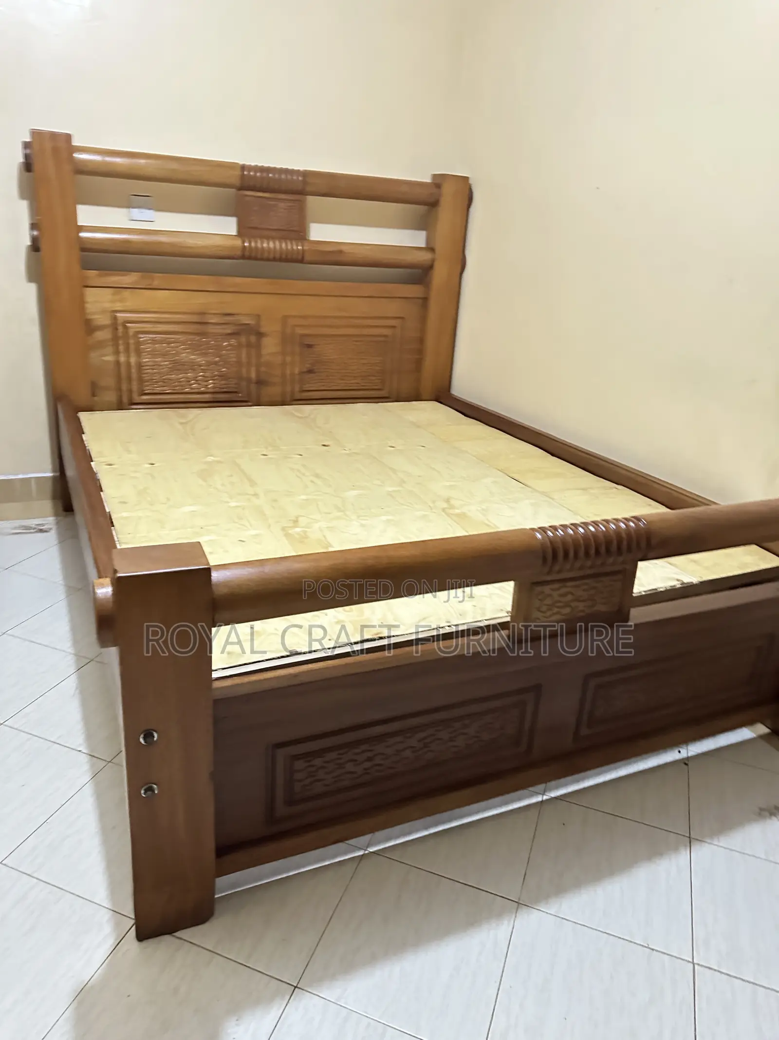 Palatial Luxury 5x6 Mahogany Bed Frame – Executive Suite