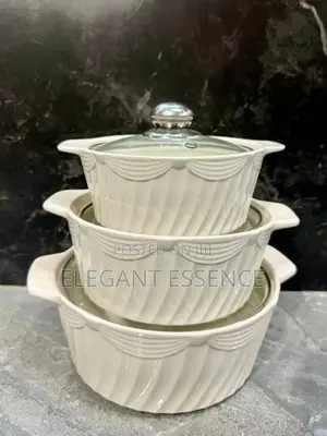 3in1 Ceramic Serving Dish Casseroles