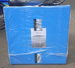 Blue Square Plastic Table.