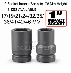 Deep Impact Sockets 1 Inch Drive 17/19/21/24/32/35/36/41/42/46 MM