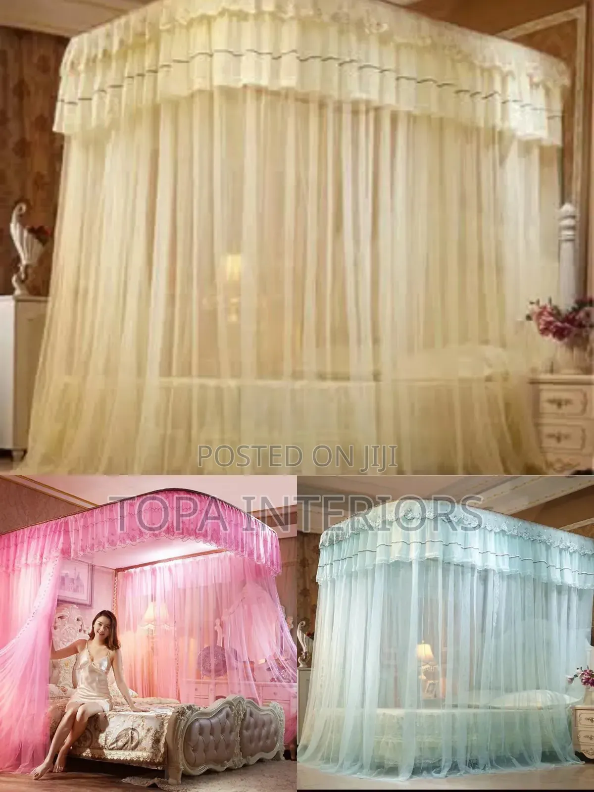 Foldable Portable Lightweight Polyester Meshed 2 Stand Mosquito Nets