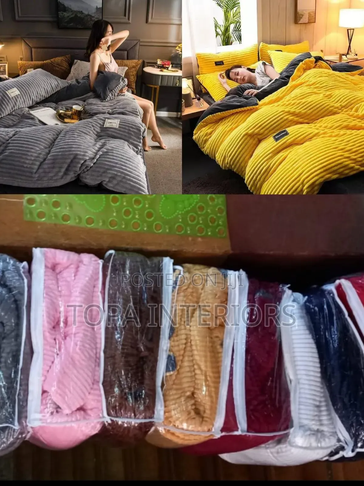 Warm Velvet Duvet Set Available