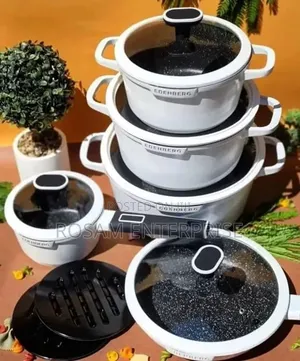 12 PCS White Edenberg Cookware Set