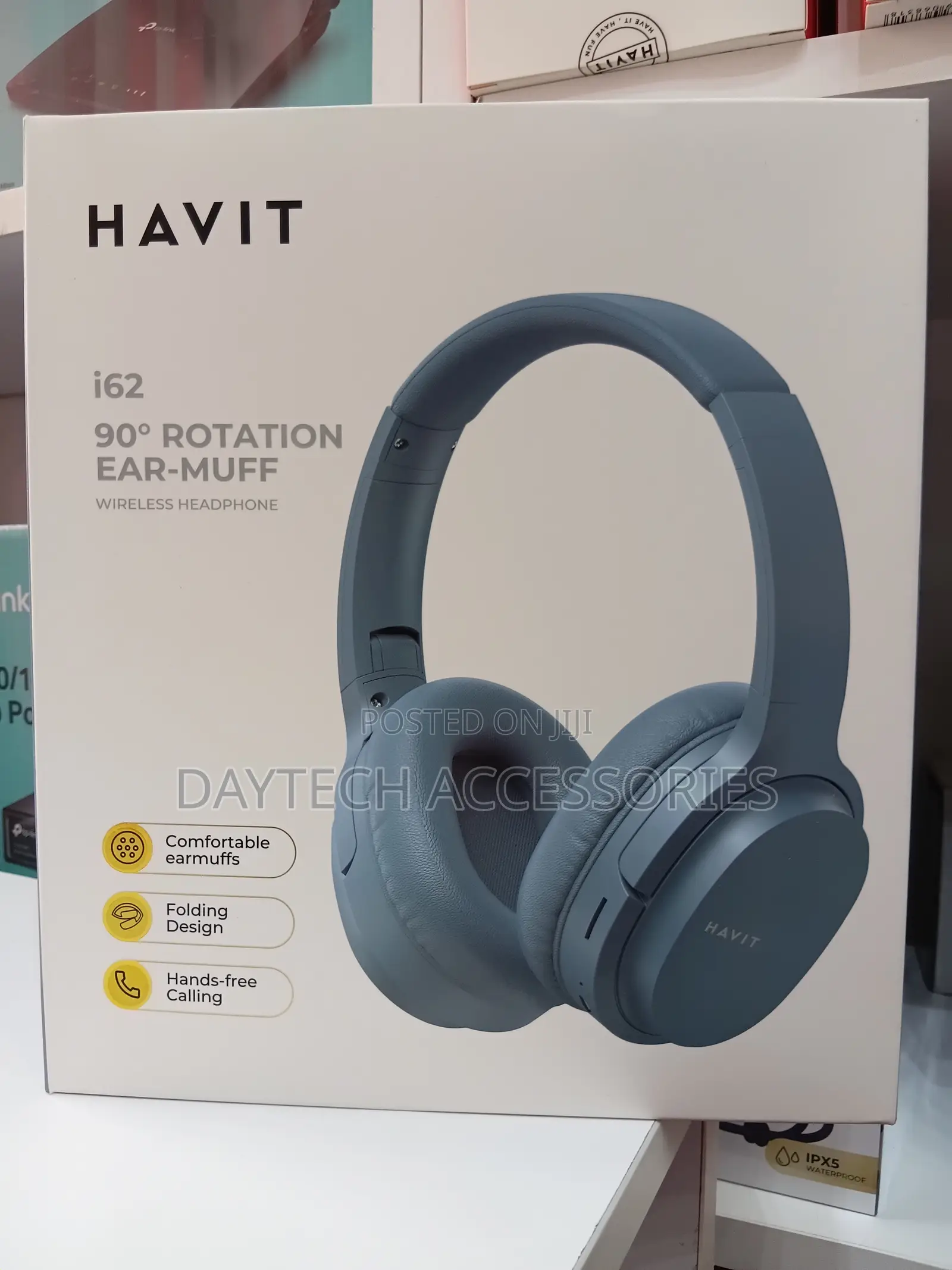 Havit I62 90°Rotating Wireless Bluetooth Headphone.