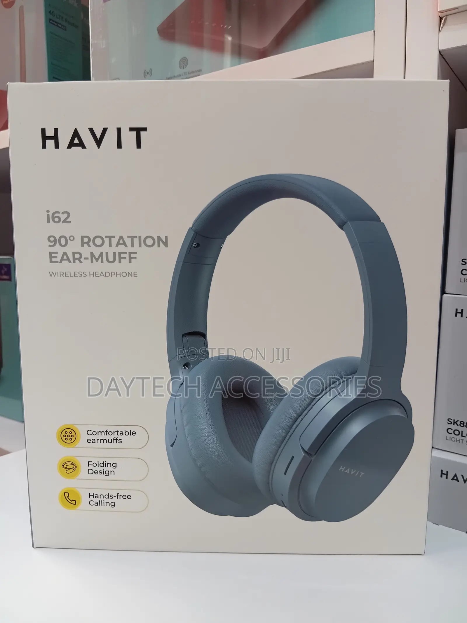 Havit I62 90°Rotating Wireless Bluetooth Headphone.