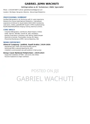 Refrigeration Technician