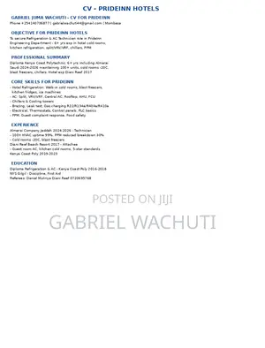 Refrigeration Technician