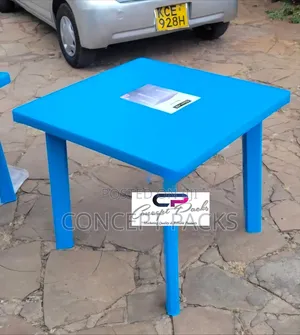 Blue Pro Square Plastic Table.