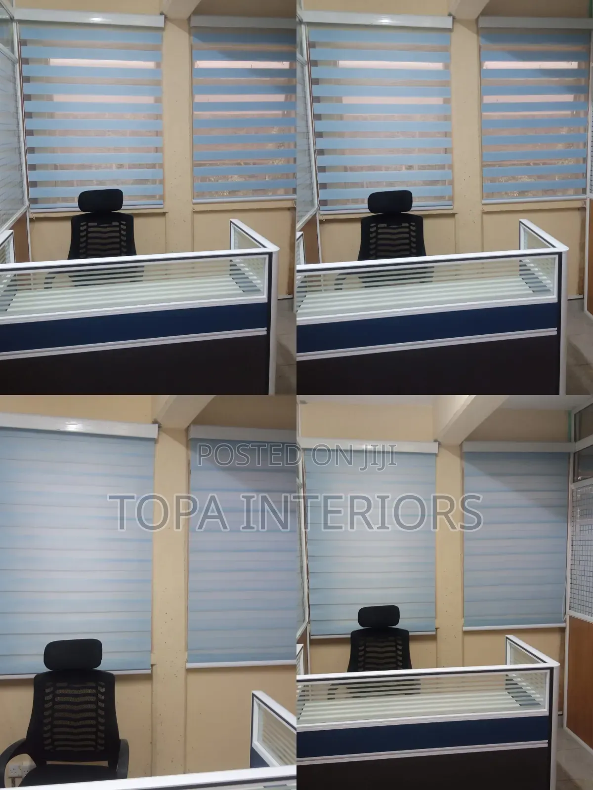 Horizontal Zebra Roller Window Blinds Supply and Installation