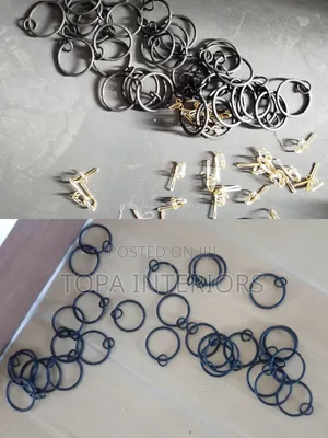 Black Curtain Rings Accessories