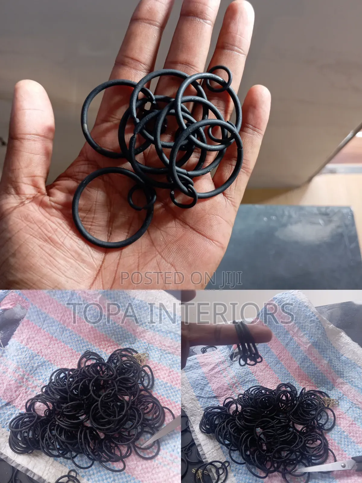 Black Curtain Rings Accessories