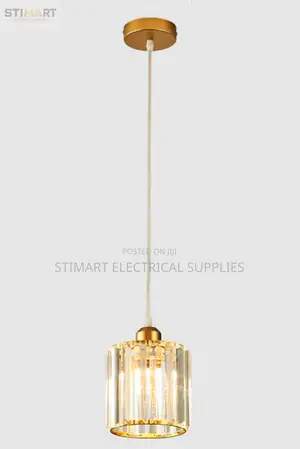 Modern Gold Crystal Pendant Light