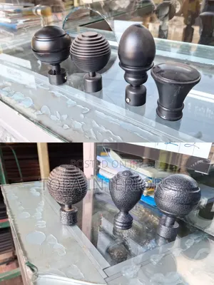Locally Made Curtain Rods Finials End Flowers